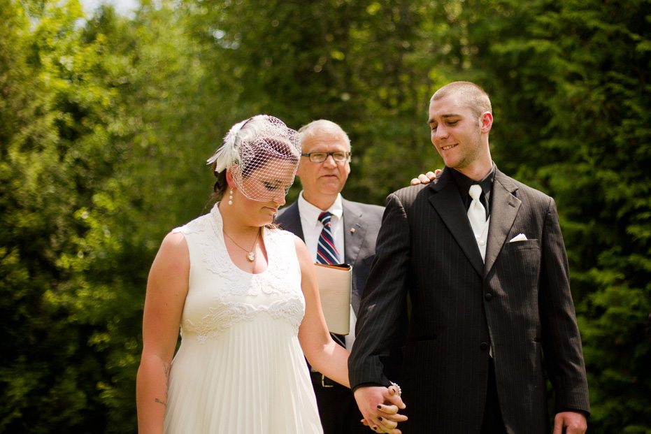 a wedding at Confedaration Park in Fergus, Ontario