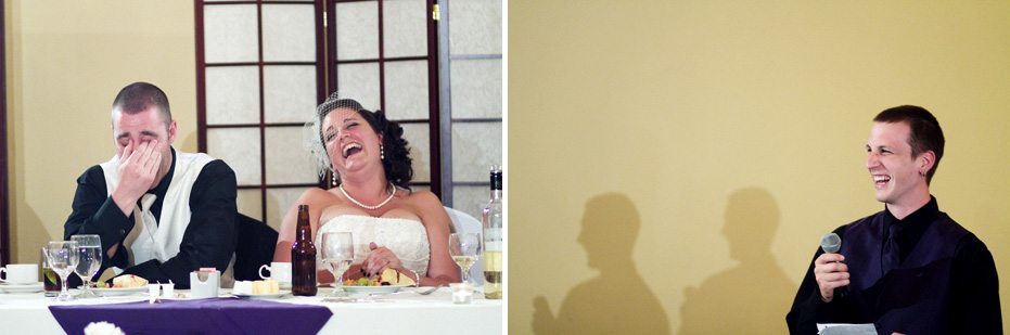 candid moments at St George Banquet Hall by wedding photographer in Waterloo, Ontario