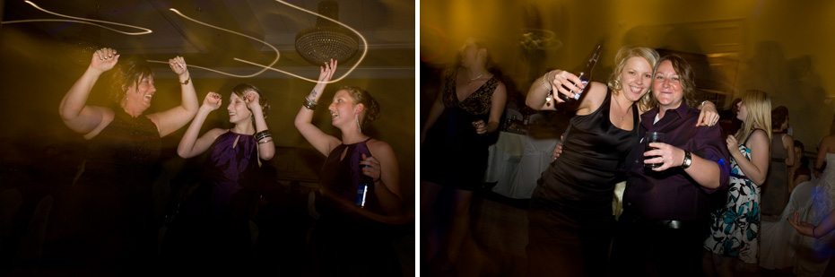 wedding photographer in Waterloo, Ontario photographs people having fun at St George Banquet Hall