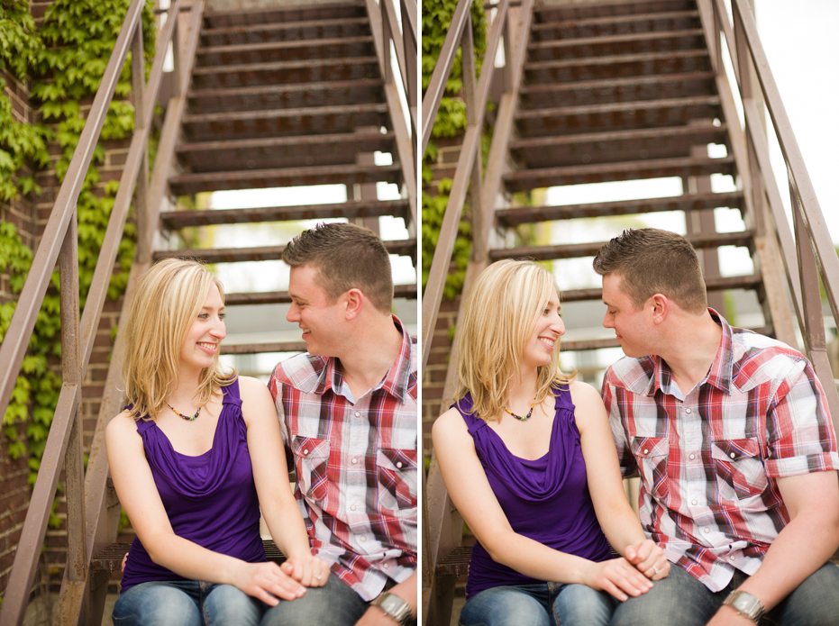 An engagement session in Port Dover, Ontario
