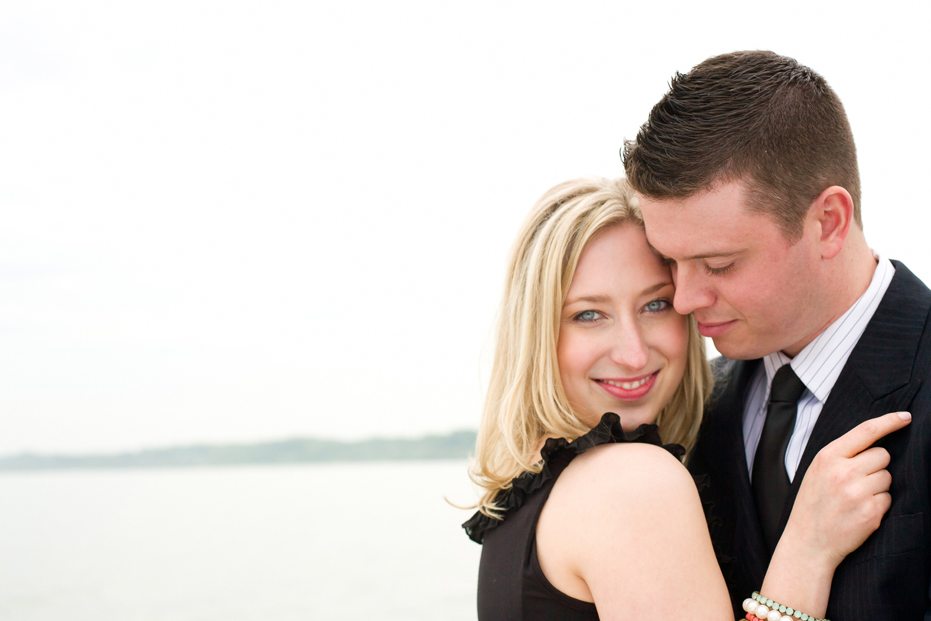 gorgeous couple during an engagement session in Port Dover, Ontario