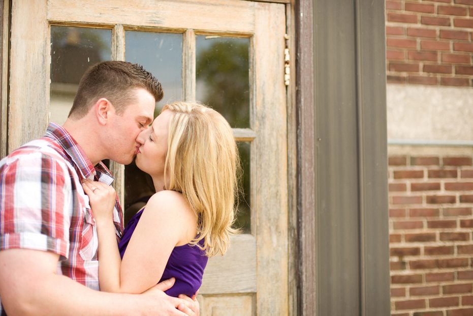 romantic engagement session in Port Dover, Ontario