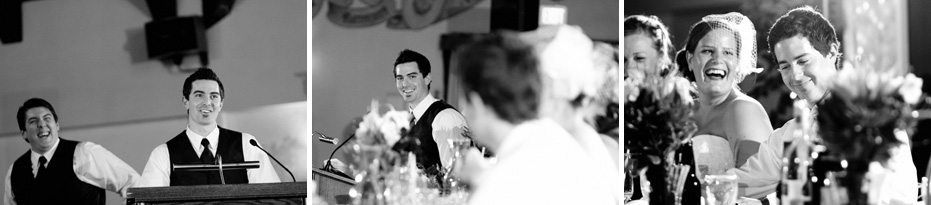 funny moment between the groom and his best man as captured by Toronto wedding photojournalist