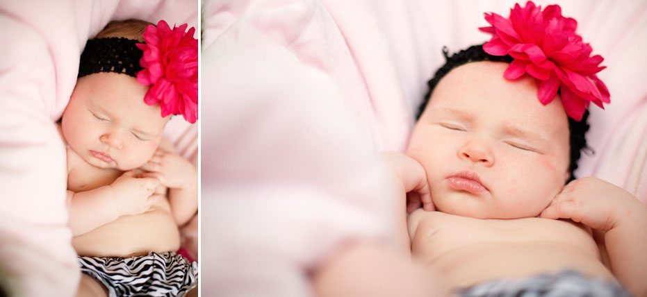 an adorable newborn photographed by Kitchener baby photographer