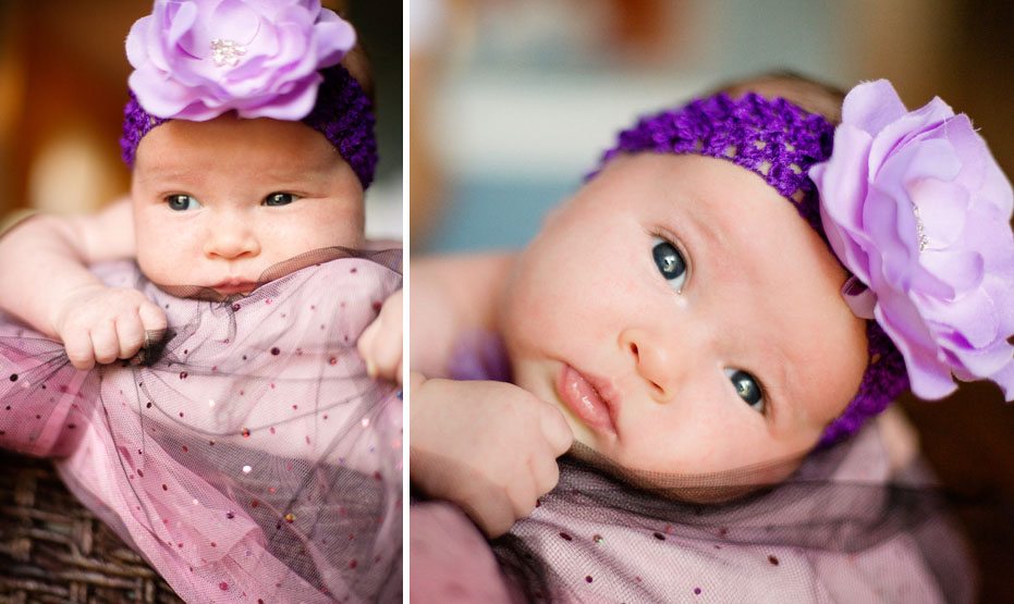 the prettiest baby girl by Kitchener newborn photographer