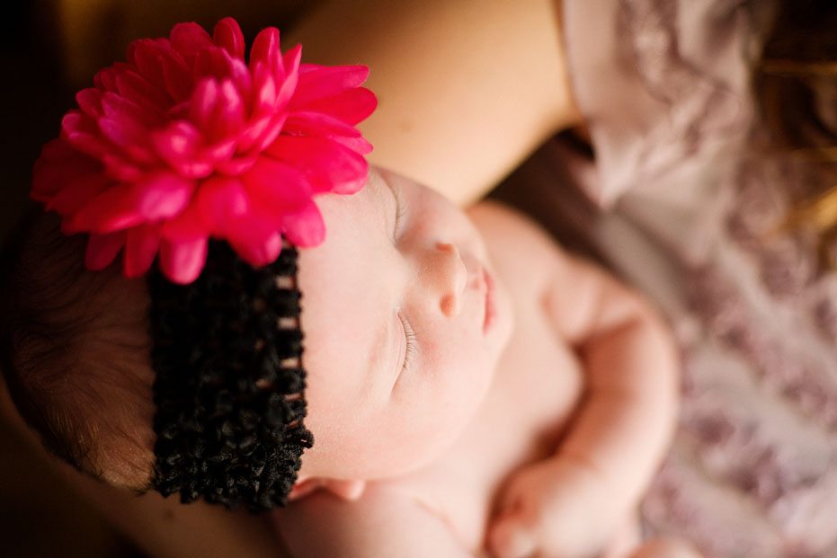 a pretty newborn baby by Waterloo portrait photographer