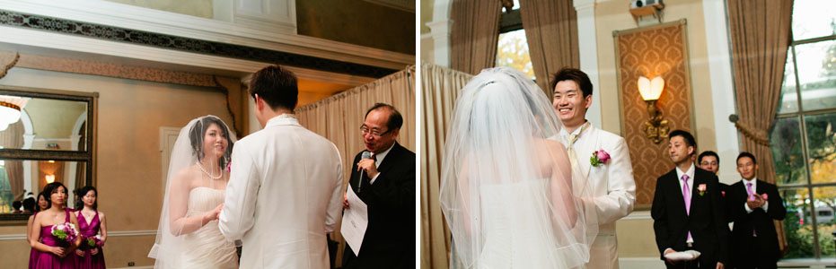 the wedding ceremony held at Liberty Grand as photographed by Toronto wedding photojournalist