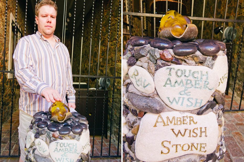 amber wishing stone at USVI