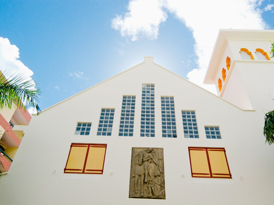 a church in Phillipsburg, St Maarten by Canadian destination photographer