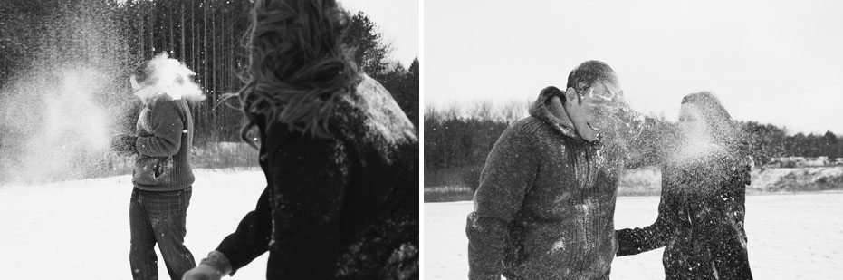 winter theme engagement session by Kitchener-Waterloo wedding photographer