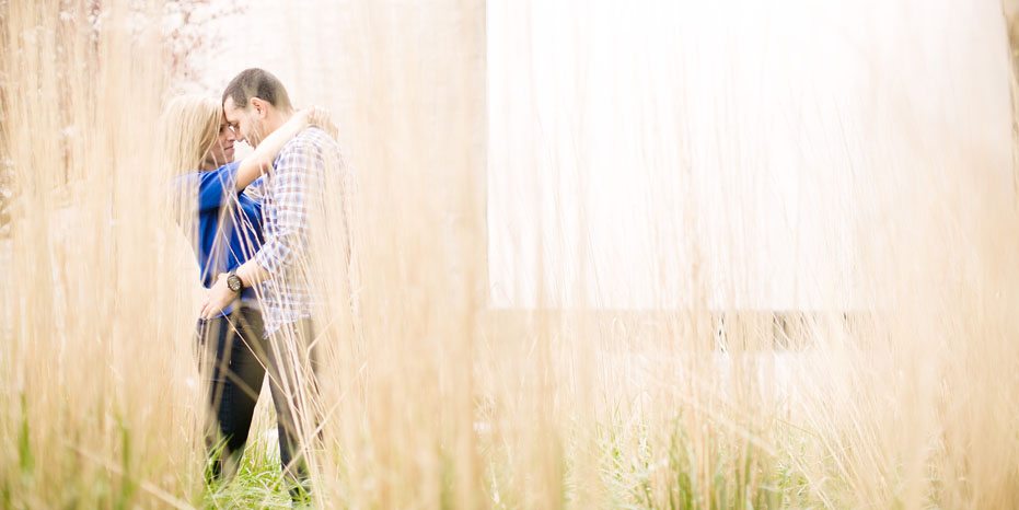 a creative and artistic engagement session in Kitchener-Waterloo