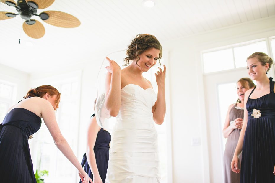 Toronto wedding photojournalist captures a bride as she gets ready in Listowel, Ontario