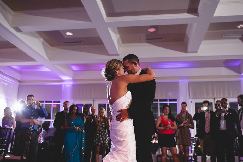 the first dance of newly wed couples at Langdon Hall captured by Toronto wedding photojournalist
